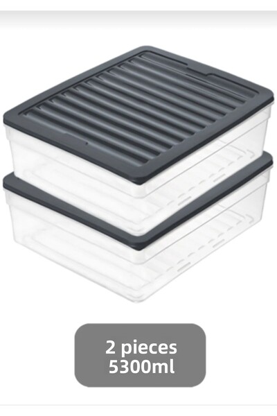 Soft Chef Storage Container Refrigerator Organizer 5300 ml 2 Pieces Storage Container