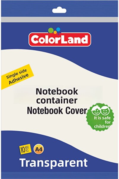 Colorland Recipient pentru cărți 10 bucăți adeziv transparent pe o singură margine