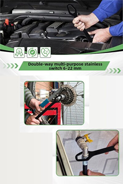 pratikmen Bidirectional Multitool Stainless Wrench 6 - 22 mm