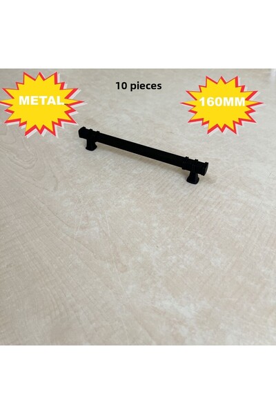 HOMDEP 160mm River Model Mobilier Bucătărie Sertar Dulap Mâner Dulap Mâner Mâner 10 buc Negru