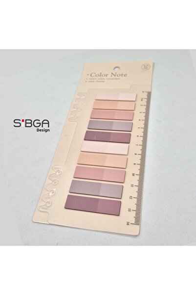 sibga tasarım Transparent Colored Post-It Note Paper - 200 Sheets Bookmark Sticker