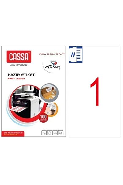 Cassa Ετικέτα Λέιζερ 210x297mm 1x100 100 Τεμάχια