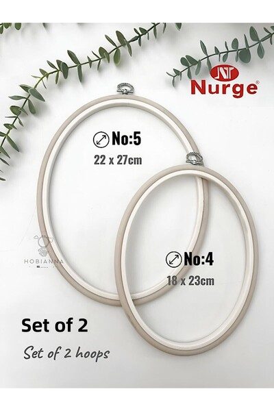 Hobianna طقم بكرة لوحة بيضاوية مكونة من قطعتين من نورج