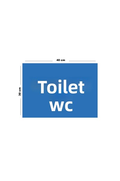 Lucena Metal Toilet Wc 30 cm X 40 cm A3 Size Warning Sign Direction Sign