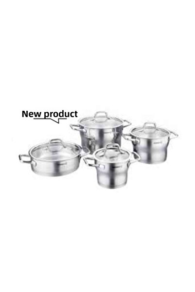 KORKMAZ FESTİVA 8 PIECES STAINLESS STEEL COOKER SET - INDUCTION-