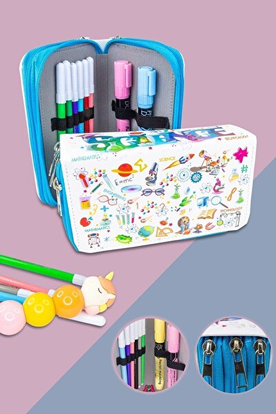 Cappi Suport pentru stilou cu trei ochi cu tematică științifică