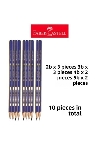 Faber Castell مجموعة أقلام فابر كاستل المتدرجة 10 قطع
