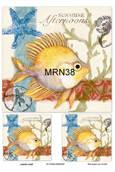 LİNEART ورق ديكوباج نحاسي Lineart رقم: MRN38 - 29x42 سم