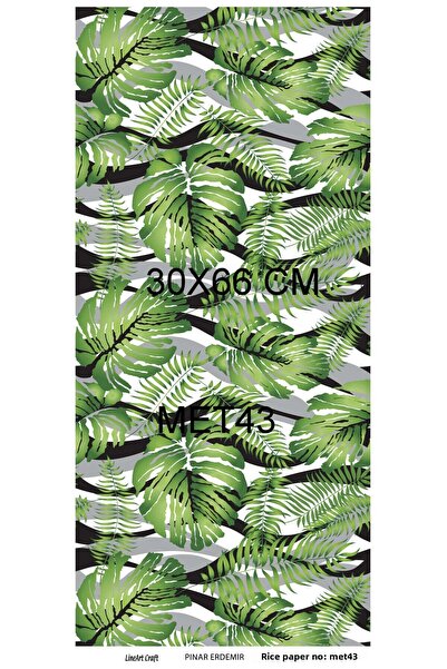 LİNEART ورق ديكوباج نحاسي لاصق 30x60 سم رقم: MET43