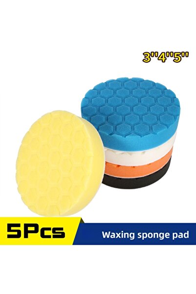 Choice 5Pcs Set Car Waxing Buffing Pad Polishing Disc 3/4/5/ Inch Auto Care Repair Tools Wax Pads for Ca...