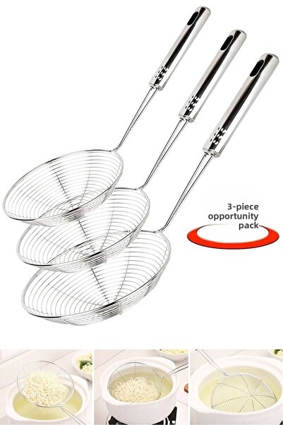 Rosemor مصفاة فولاذية للبطاطس ومصفاة زيت نباتي للقلي ومجموعة تقديم فاخرة ومغر...