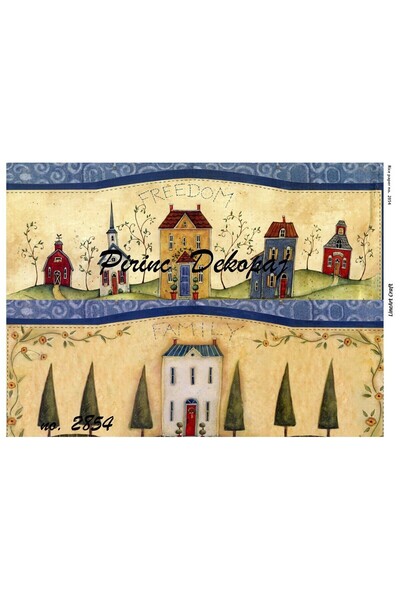 LİNEART ورق ديكوباج نحاسي - رقم: 2854، 29 × 42 سم