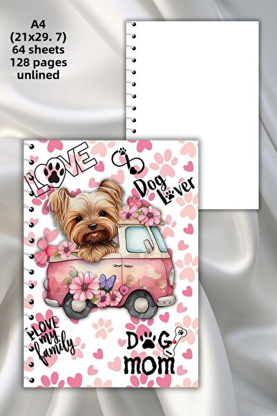 daily notebook دفتر ملاحظات مدرسي حلزوني غير مبطن مقاس 64 صفحة مقاس 21x29,7 سم