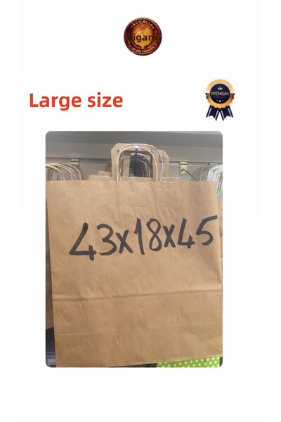 figanlar ambalaj Pungă cadou de dimensiuni mari/pungă de hârtie de calitate 1...