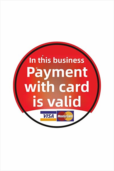 cicigünler Credit Card Payment Apply in This Business Sign
