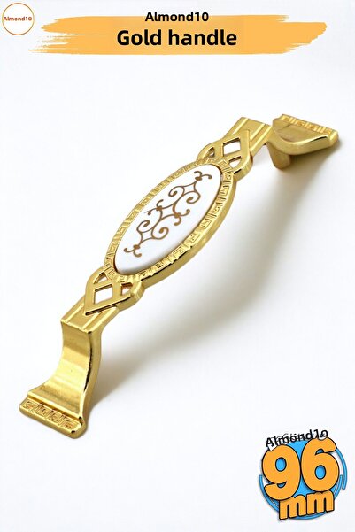 Badem10 المدينة المنورة (96 مم - 9.6 سم) فروع طاولة معدنية ذهبية اللون