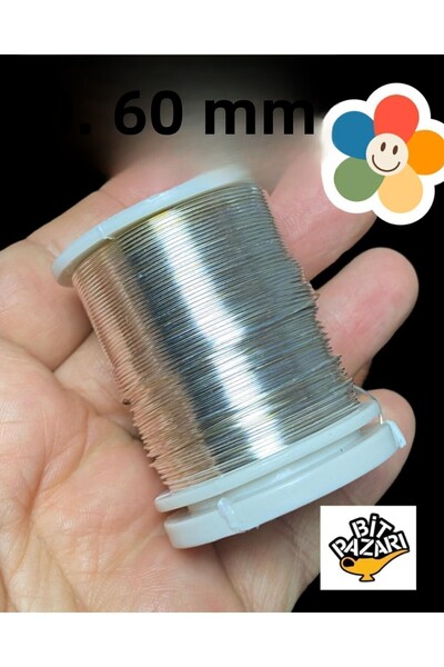 izmir Bitpazarı Copper Flower Wire 0.60 mm - Jewelry Wire - Hobby Wire - 1 Spool