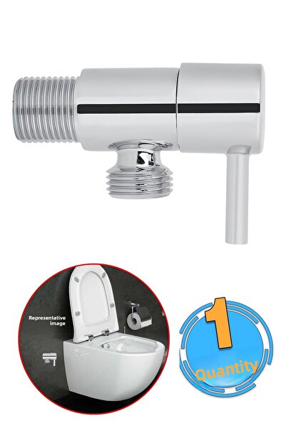 Badem10 Alafranga Flex Hose - Metal Connection Intermediate Faucet, Toilet Seat Open Close, Bite Tap, 1 Pcs Wc