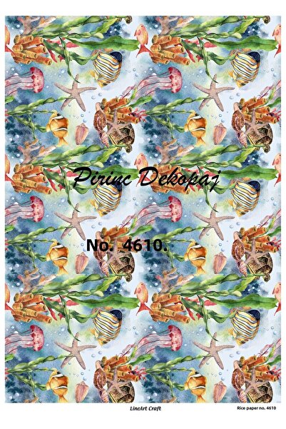 LİNEART ورق ديكوباج نحاسي Lineart رقم: L4610 - 29x42 سم