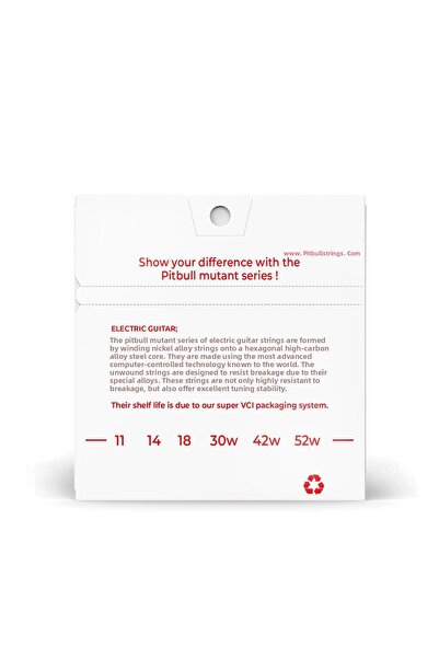 Pitbull Strings Mutant Series Electric Guitar String Nickel MEG 11-52 MTHB