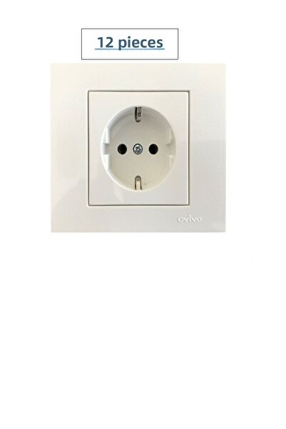 OVİVO 12 Cream Grounded Sockets