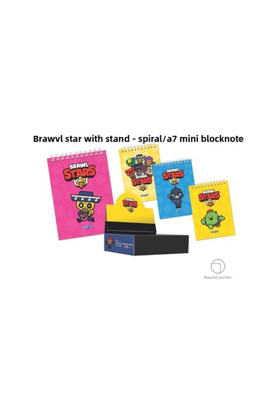 Gıpta Brawl Stars Spiral A7 40 Sheets Lined Memo Pad Notebook