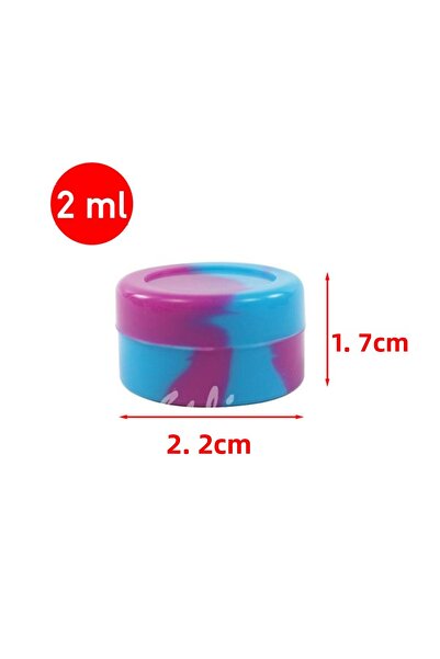 Choice 100Pcs Mini Non-Stick Silicone Cup Box Non-Stick Oil Candle Storage Container Jar Travel Bottle...