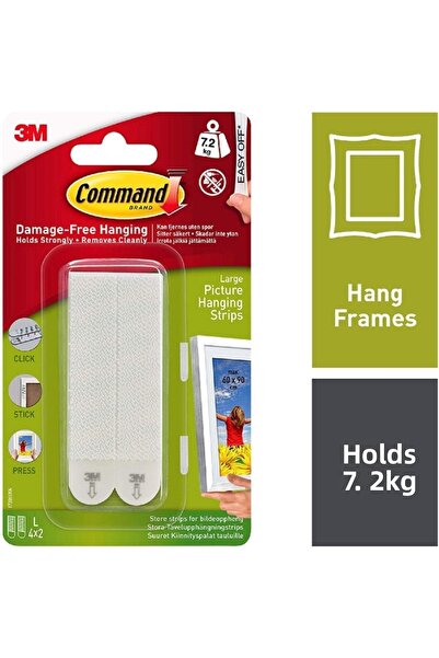 3M Large Picture Hanging Strip Set of 2