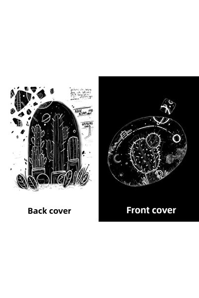 PİCATSO Cactus Hard Cover Plain Inner A4 Notebook