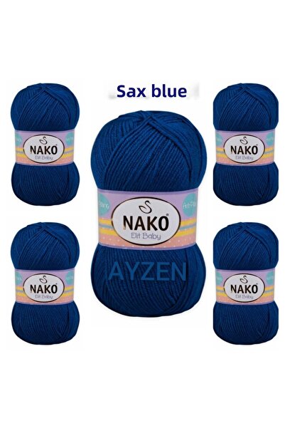NAKO إيليت بيبي خيط الحياكة اليدوي 5 عبوات (100 جرام × 5 قطع)