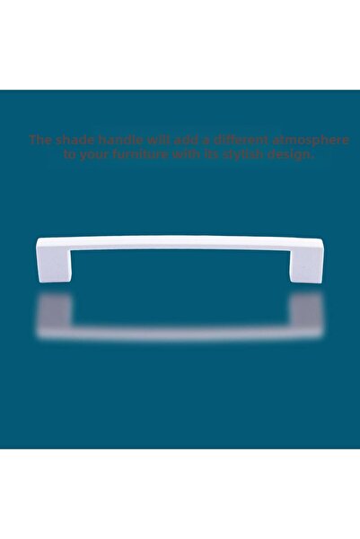 Badem10 Shade Flat Furniture Kitchen Cupboard Drawer Cabinet Cover Metal Handle Handle Grips White 128 Mm-12.8 cm