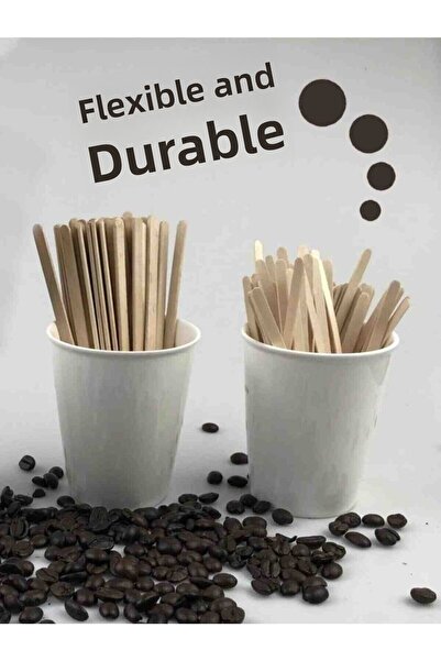AREMED Wooden Tea Coffee Stirrer 400 Pieces