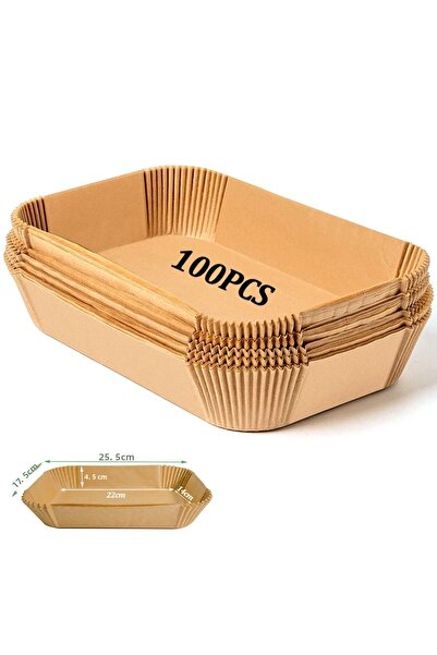 Choice 100 قطعة من ورق القلي الهوائي القابل للاستعمال مرة واحدة غير لاصق للخب...