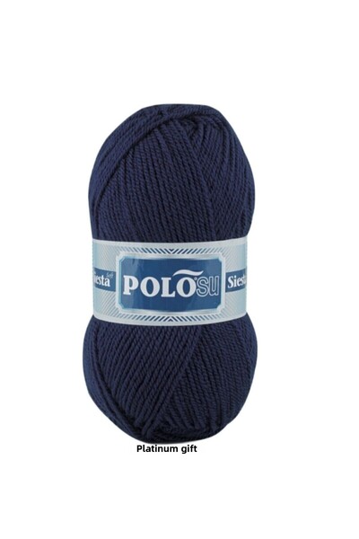 Polosu (5 τεμάχια) Siesta Soft 232 Navy Blue Πλεκτά νήματα για πλέξιμο στο χέρι Νήματα για γιλέκο Ζακέτα Νήματα για κασκόλ Νήματα για πουλόβερ