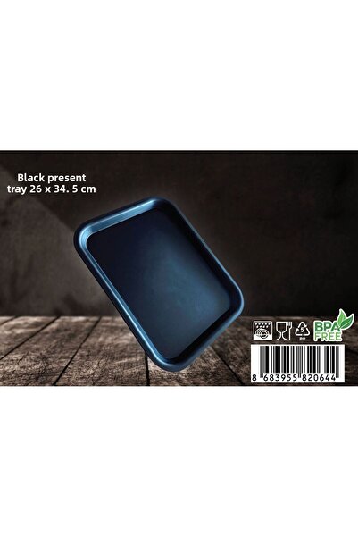 Espas Home Anthracite Unbreakable Tray - Serving Light and Durable