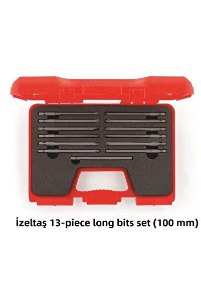 İzeltaş إيزيلتاش 4850001013   مجموعة لقم طويلة 100 مم - 13 قطعة