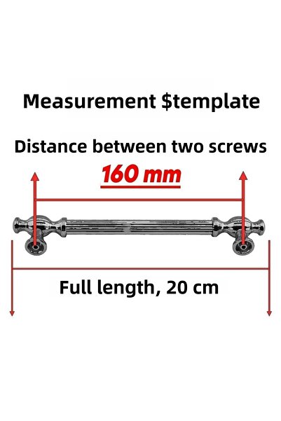 Badem10 Fraction Antique Antique Yellow 160 mm Metal Furniture Kitchen Drawer Cabinet Cabinet Handle Handle Handles