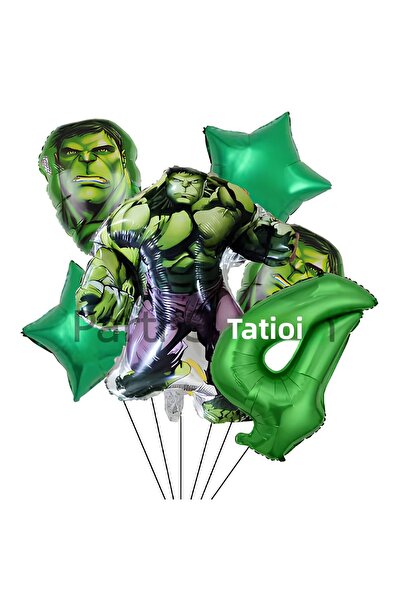 Parti Station مجموعة بالونات عيد الميلاد لعمر 4 سنوات من Avengers Hulk، مجموع...