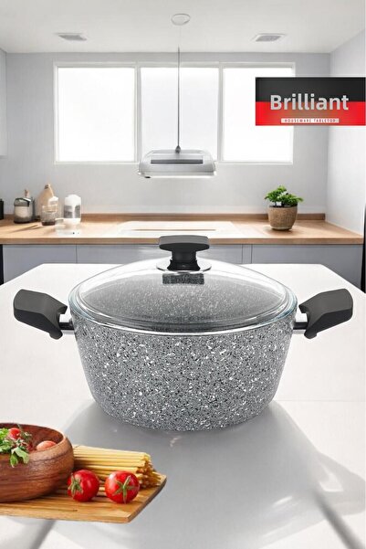 Brillant Luxury Granite Deep Pot 20 cm Fireproof Non-Stick Pot