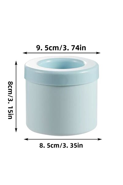 Choice قالب مكعبات ثلج من السيليكون باللون الأزرق، دلو ثلج دائري، صنع منزلي ف...