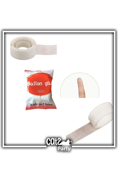 Aksesuar 100pcs Double Sided Balloon Glue Tape