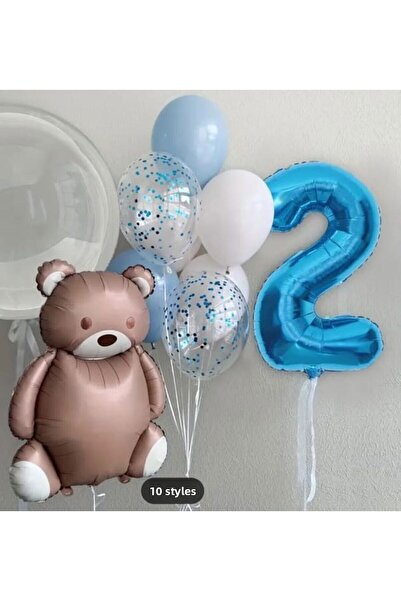 DÜVENCİ TİCARET مجموعة بالونات على شكل دب لطيف