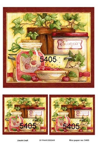 LİNEART ورق ديكوباج نحاسي رقم: 5405 - 29X42 سم