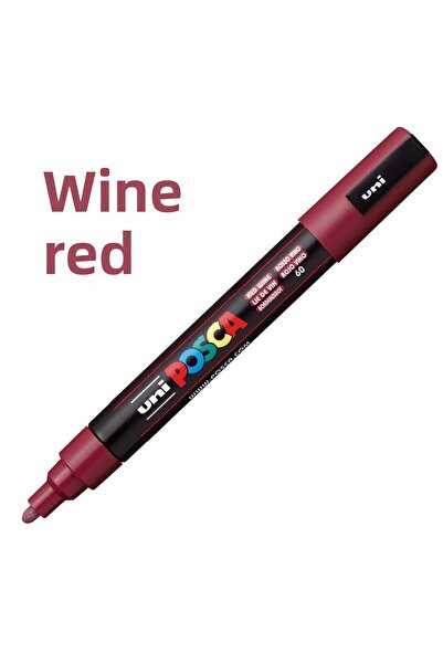 Uni Posca Red Wine Marker - Pc-5M (1.8-2.5mm)