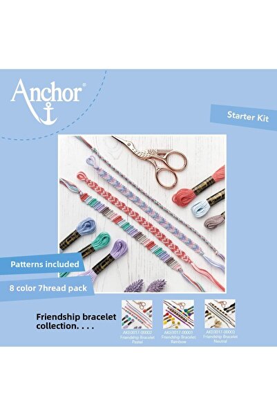 Anchor Set brățări prieteni (culori pastel)