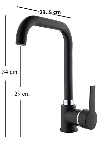 HMS Star Black Kitchen Faucet