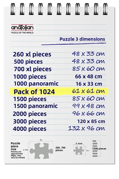 Anatolian Puzzle 1024 Piece Jigsaw Puzzle - Miracle Baron 1100