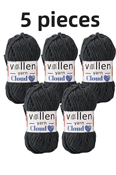 vollen yarn VollenYarn Cloud، حبل بطانية مخملي، حبل محبوك يدويًا، حبل كارديجا...