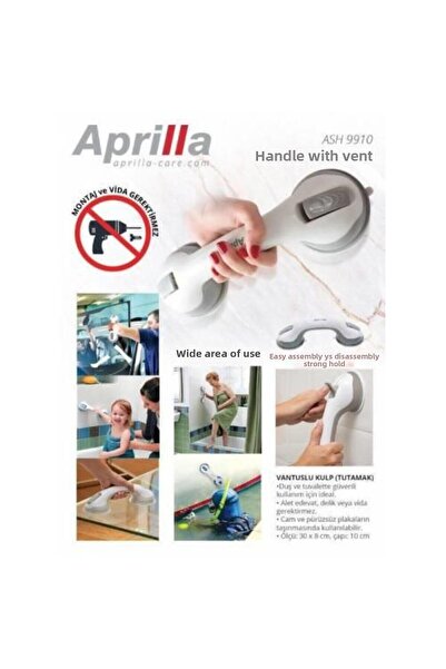 Aprilla Ash9910 Suction Cup Handle Holder Vacuum Bathroom Holder