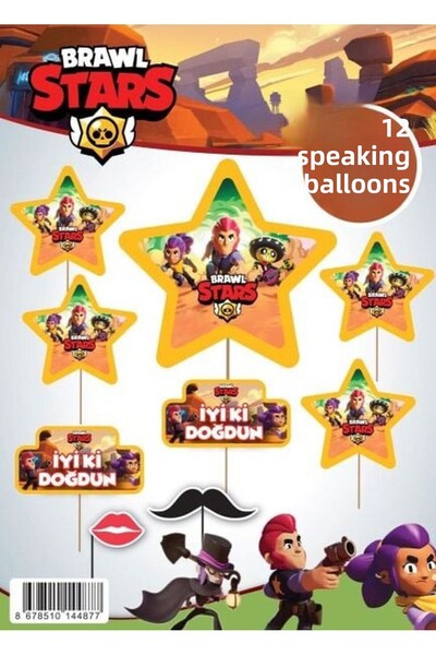 DÜVENCİ TİCARET بالون التحدث من براول ستارز 10 قطع